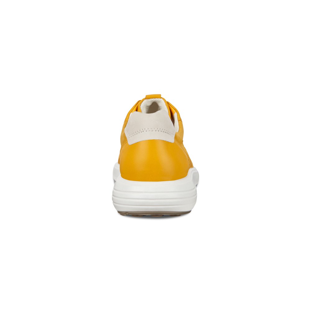 ECCO Womens Sneakers Yellow/White - Soft 7 Runner - VYX-036517